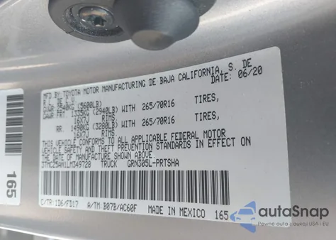 2020 Toyota Tacoma Trd Off-Road from USA, damaged, VIN 3TMCZ5AN1LM349728